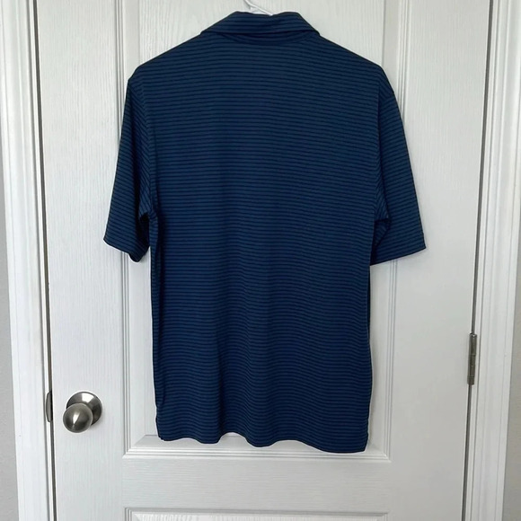 Walter Hagen Essentials Mens Golf Polo Performance Top Size Small Navy Stripe - Picture 4 of 8